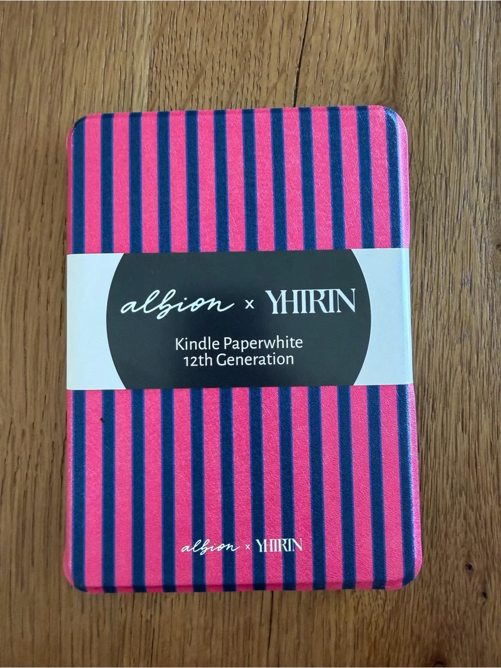 Albion Pink and Navy Stripe Kindle Paperwhite Cover